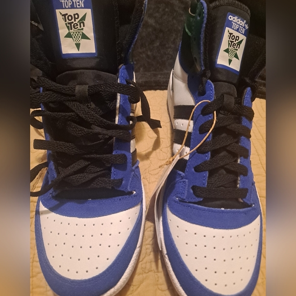 NEW ADIDAS ORIGINALS TOP TEN RB "LUCID BLUE GREEN" MEN'S SHOES US 10 - Picture 6 of 10